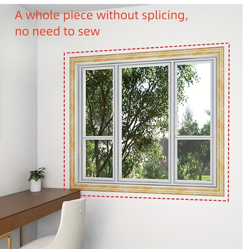 9m suv o'tkazmaydigan, o'z-o'zini yopishtiradigan, qalinlashtirilgan parda chizig'i, eshik ramkasi va devor chetini yopishtirish uchun