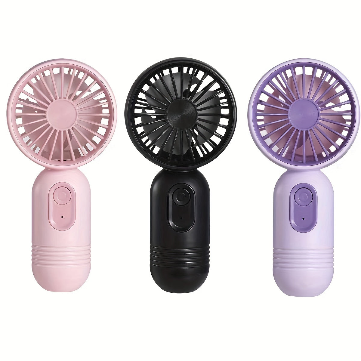Portable Mini Fan USB Rechargeable 3 Speed Settings for Travel Outdoor Office