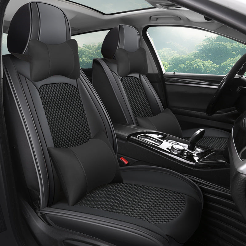 Universal Waterproof Faux Leather 5-Seat Car Seat Covers All-Season Protectors