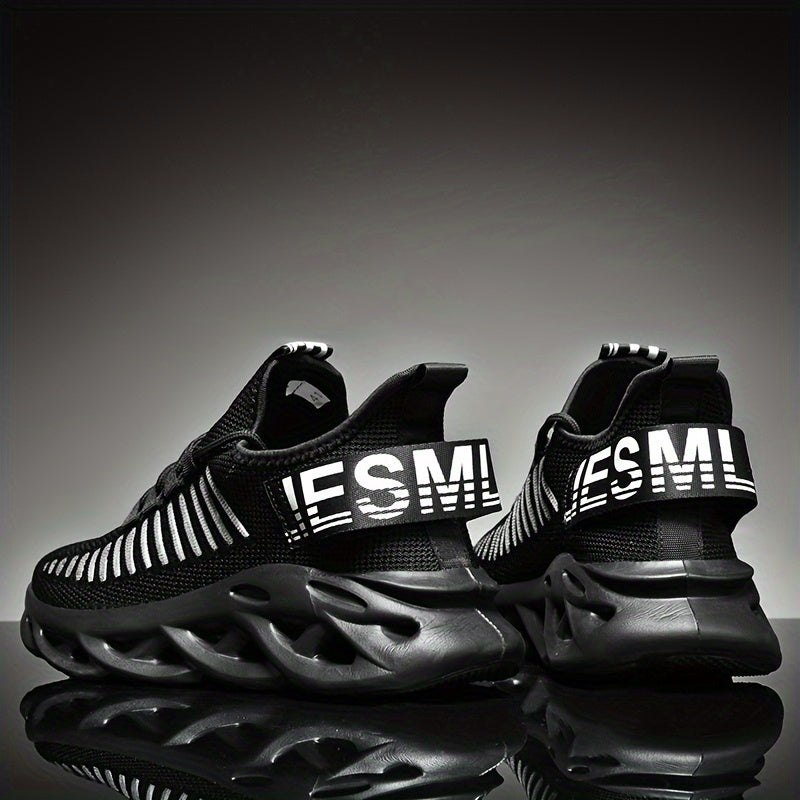 Men's Running Shoes Casual Fabric Non-Slip Lace-Up Sneakers for Sports