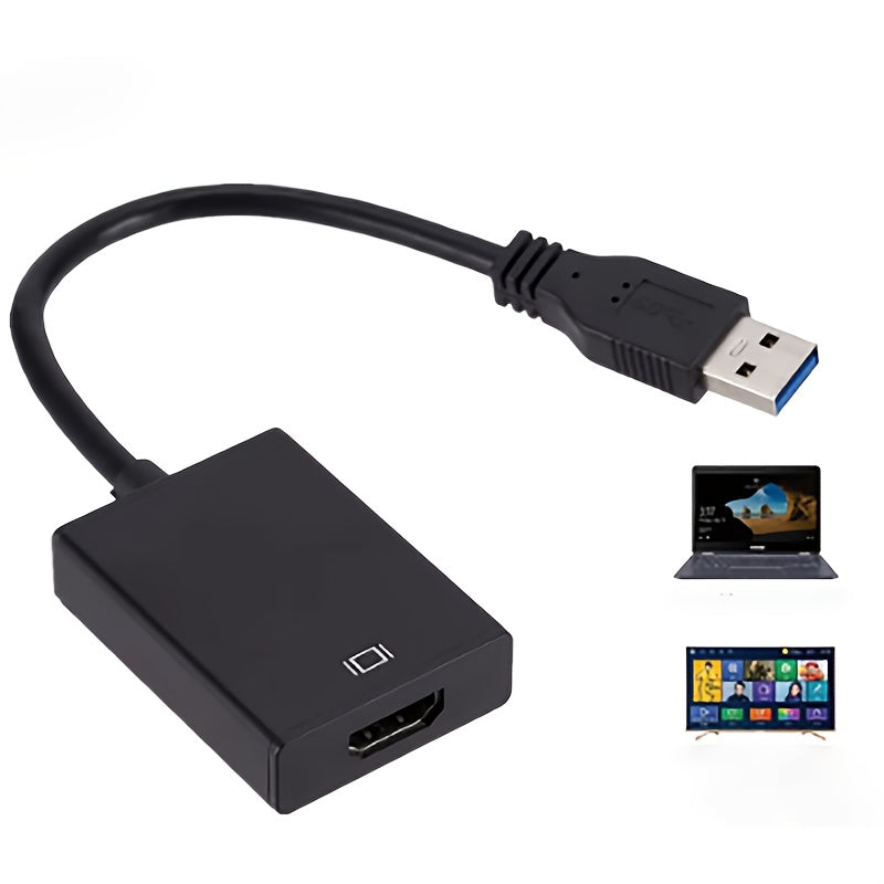 1080P USB 3.0 to HDMI Adapter for PC Laptop Projector Plug and Play
