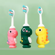 Kids Toothbrush - Soft Bristle Cartoon Dinosaur for Children 3-6 Unisex