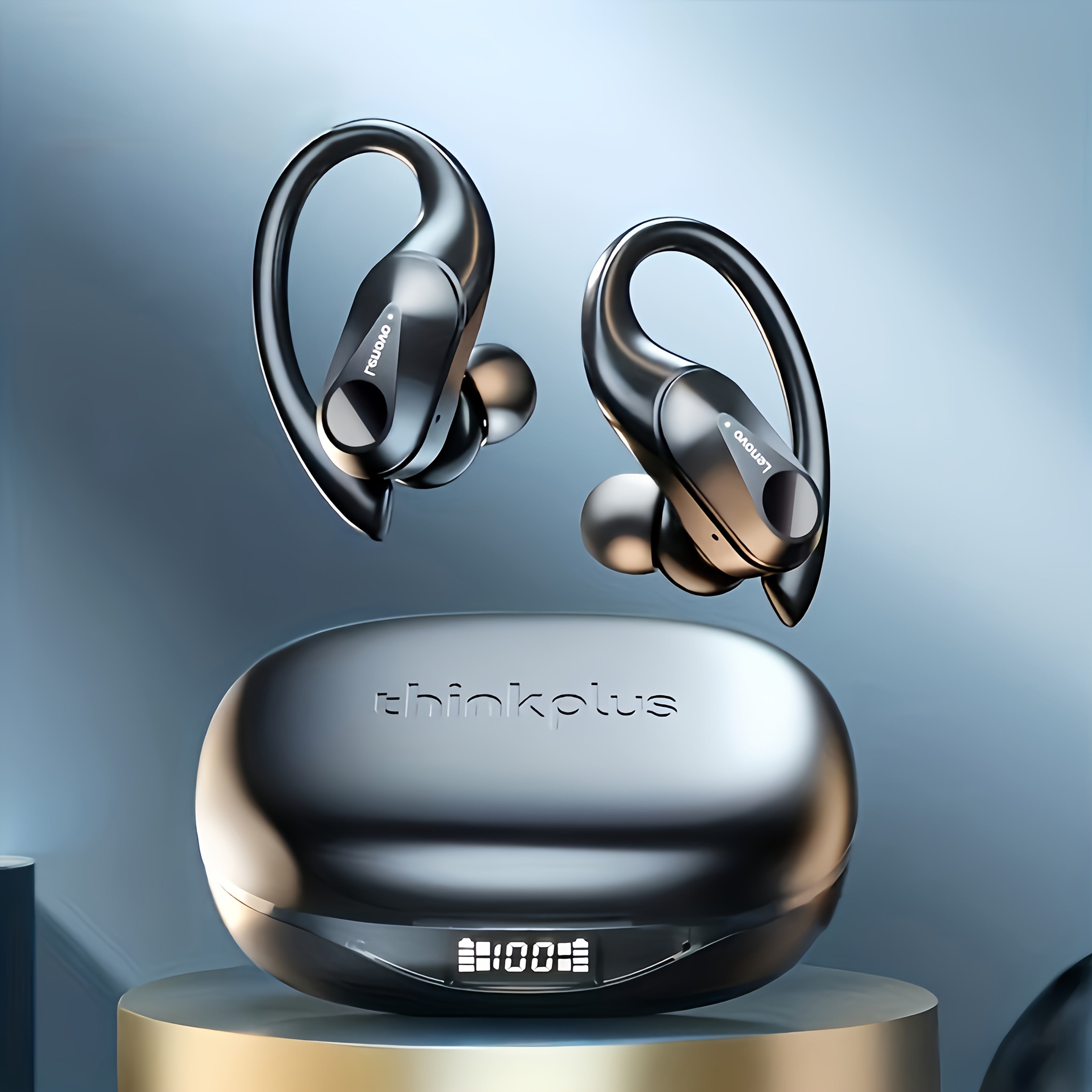 Auriculares inalámbricos con sonido HiFi, diseño over-ear, carga rápida USB-C para deportes