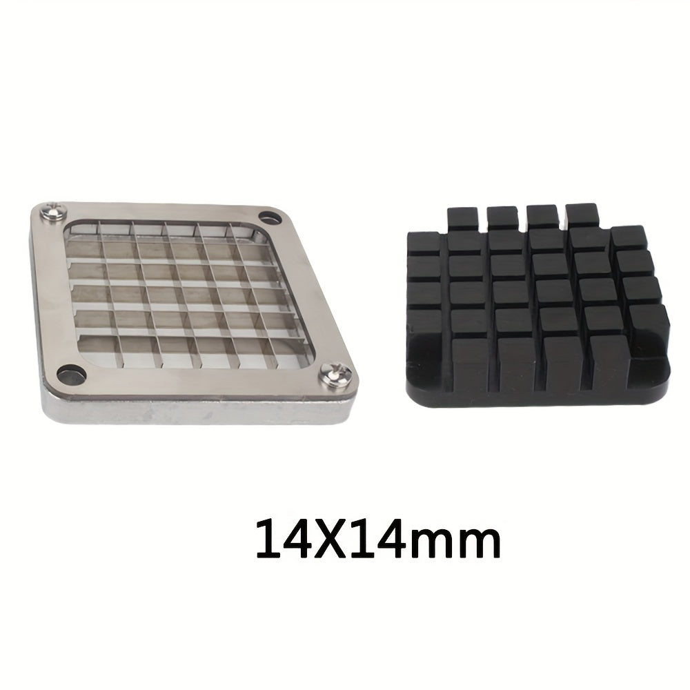 Set of 2 Stainless Steel French Fry Cutters with Interchangeable Blades for Home and Commercial Use