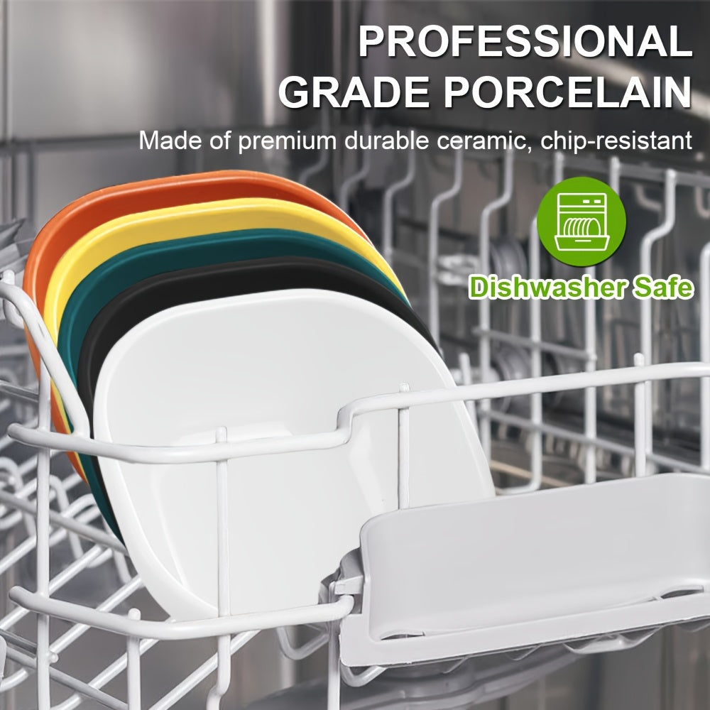 8 to 12 Square Ceramic Sauce Bowls for Korean, Chinese, Middle Eastern Cuisine