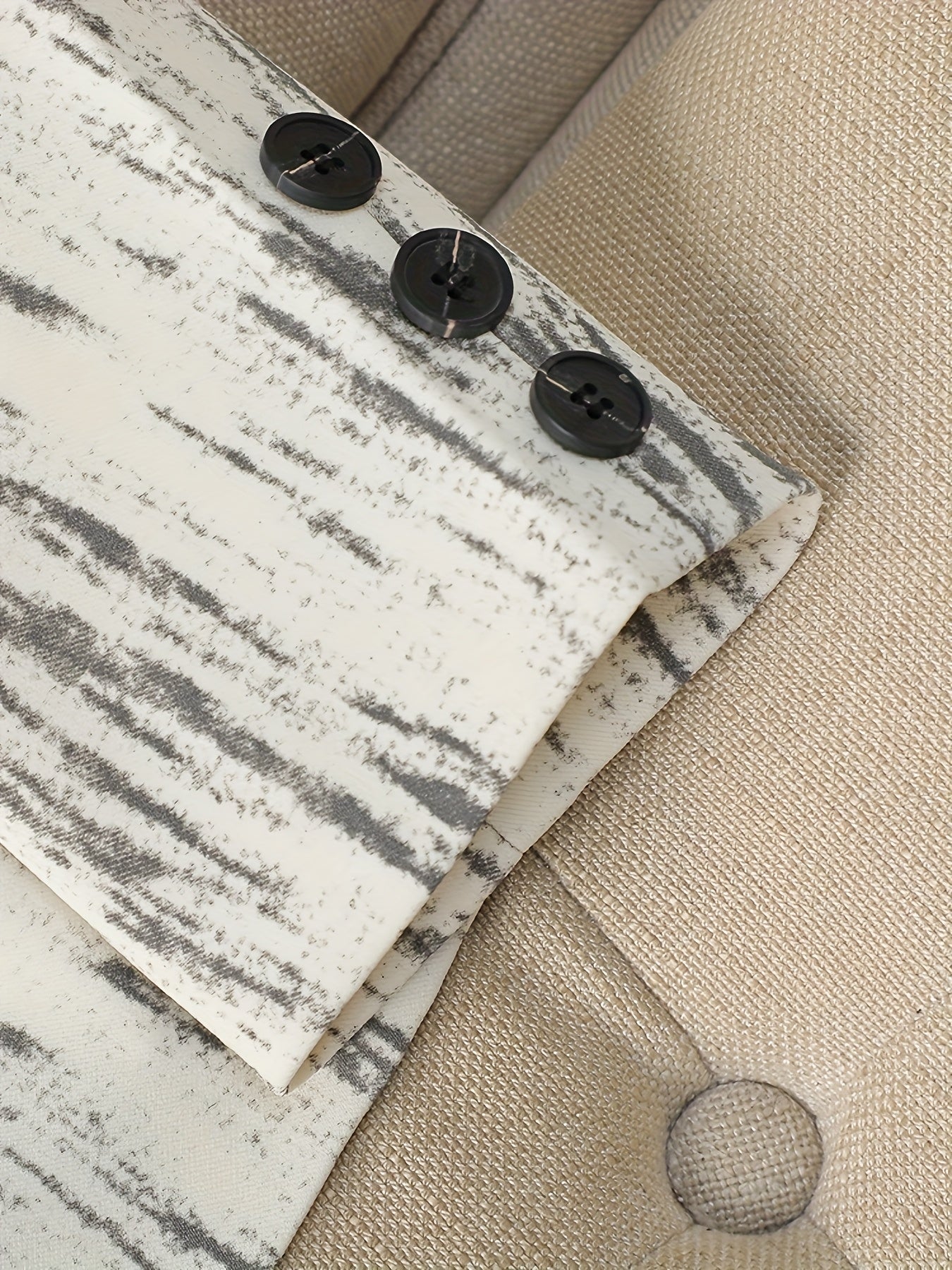 Women's H-Line Blazer Jacket Retro British Style Notched Lapel Button Washable