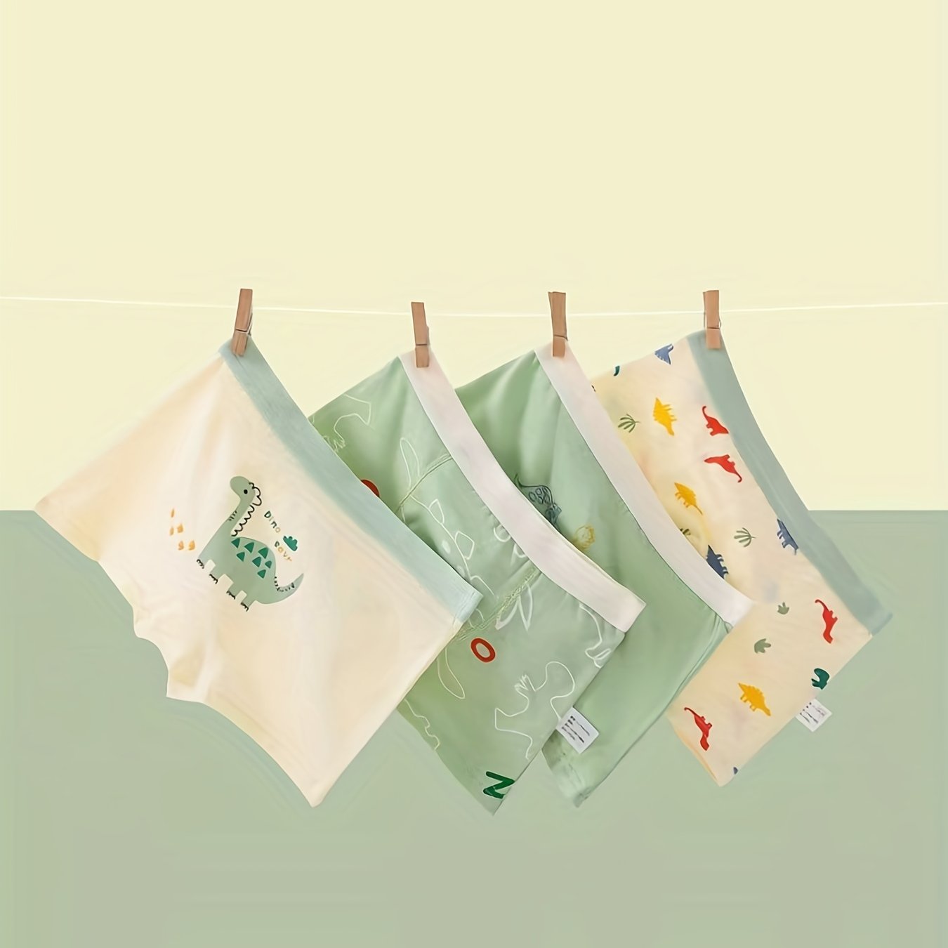 Pack de 4 calzoncillos bóxer de algodón para adolescentes con gráficos de dibujos animados para todas las estaciones