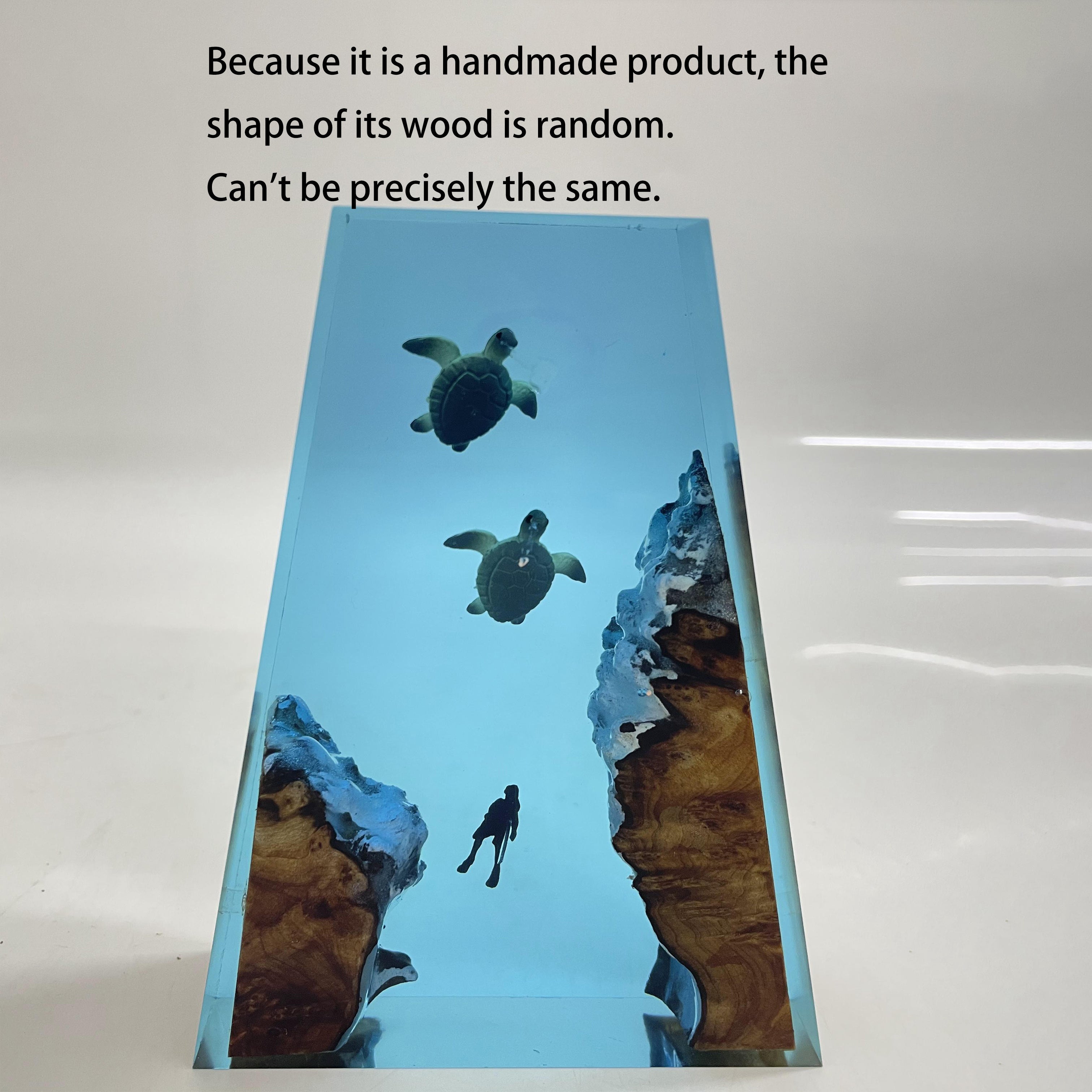 Qo'l bilan tayyorlangan toshbaqa qatron lampasi yotoqxona stoli uchun. Yotoqxona bezatish uchun noyob va zamonaviy yoritish, ajoyib sovg'a bo'ladi!