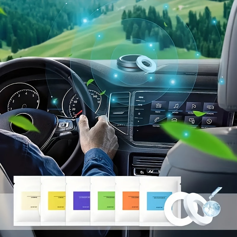 Car Air Freshener Replacement Pads Solid Fragrance Filter 6 Pack