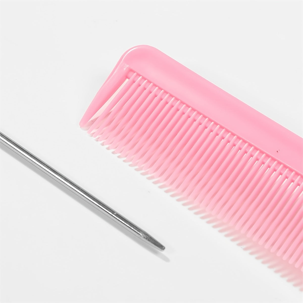 Peine de cola de acero profesional para cabello, antistático, cepillo para tintura de cabello, accesorio de barbero