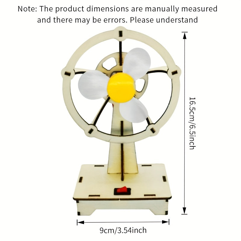 Wooden Fan Kit with Sensor Module for Industrial Electrical Projects