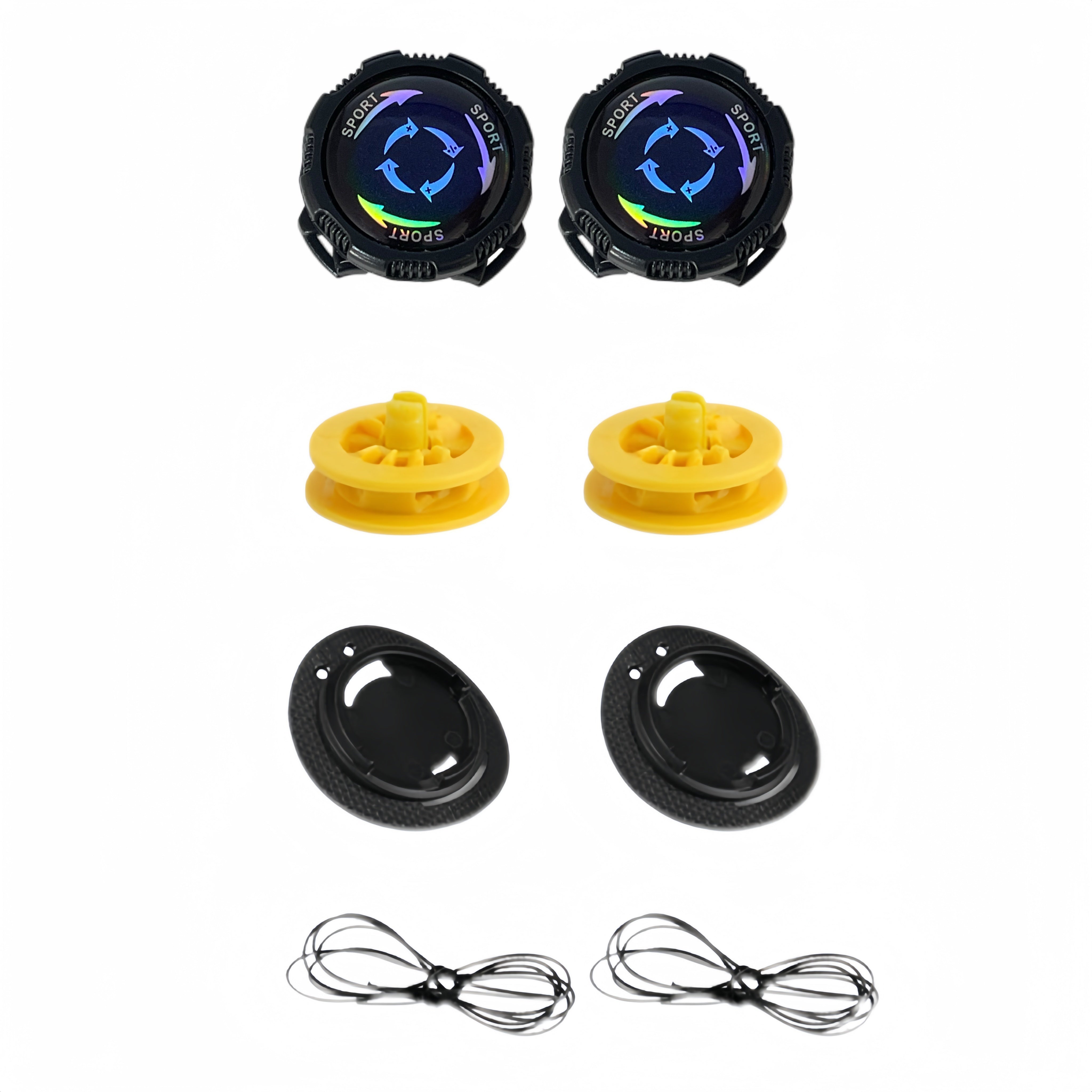 No-Tie Shoelaces with Rotating Buckles for Sneakers and Boots 1 Pair