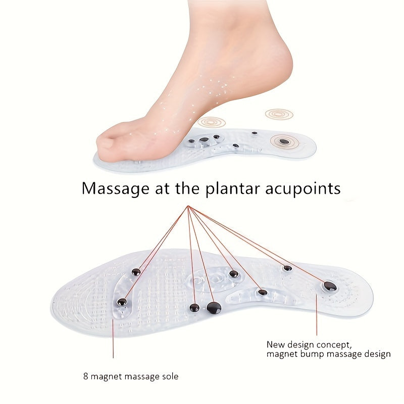 Yozda foydalanish uchun akupressura magnitlari bilan poyabzal ichki qism, qulaylik uchun moslashtiriladigan o'lcham.