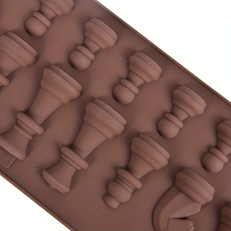 Chess Chocolate Mold 3D Silicone for Candy, Fondant, Biscuits, Baking Tools