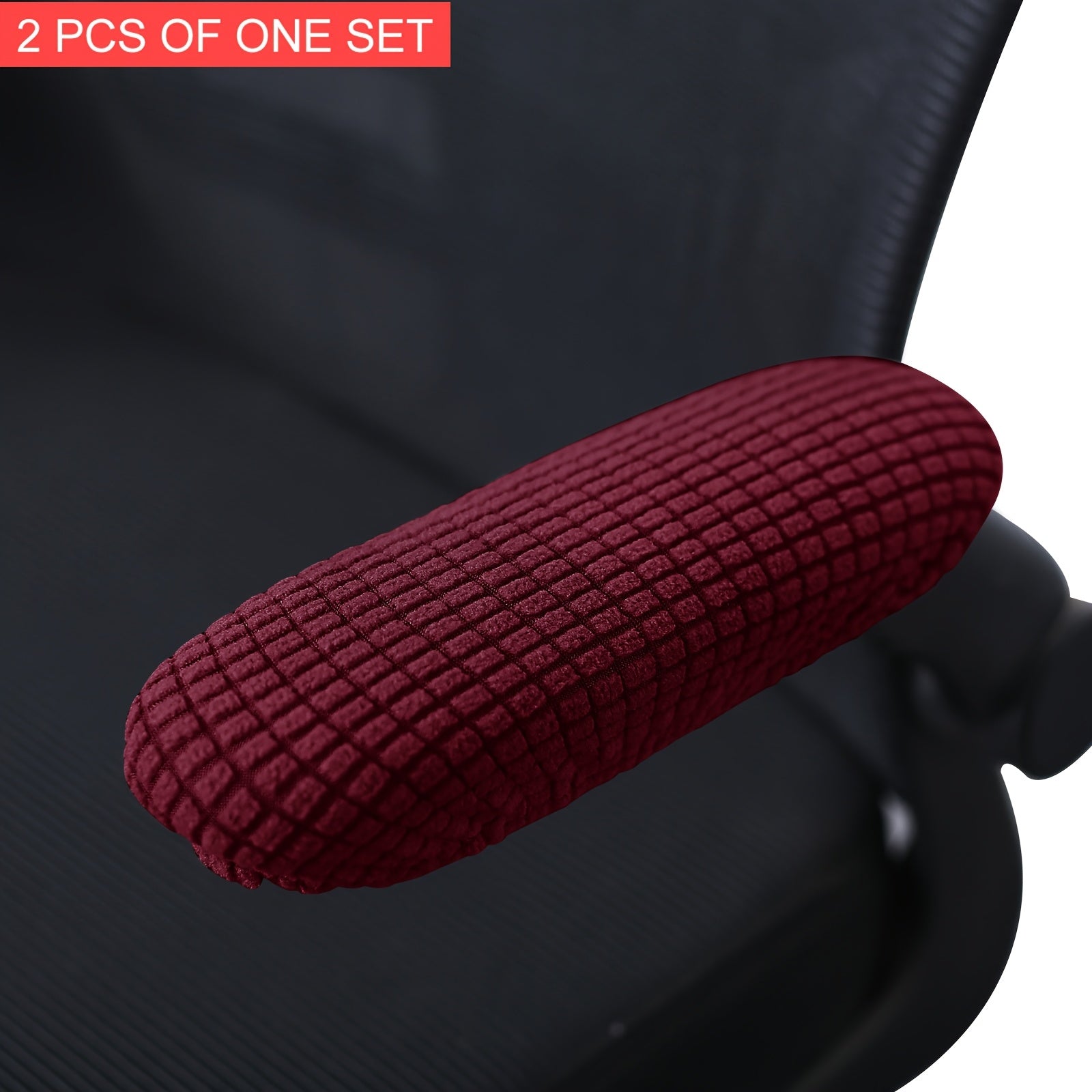 2-Pack Stretchable Polar Fleece Armchair Slipcovers Elastic Band Machine Washable
