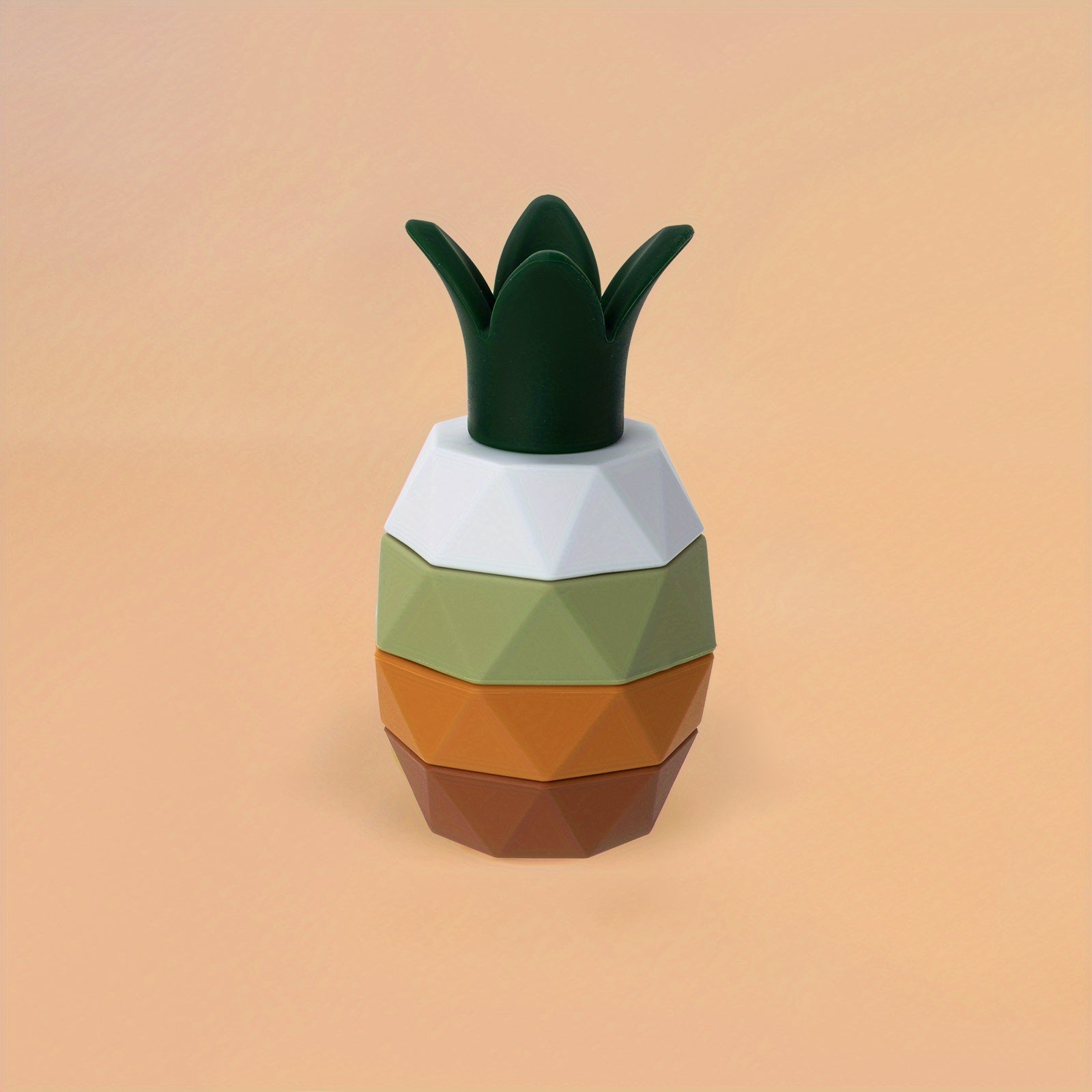 Bolalar Silikon Stolchalar O'yinchoqlari Meva Uyali Bloklar BPA-Free Rangli Shakl Moslashtirish Tishlash O'yinchoqi