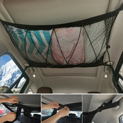 Universal Car Roof Mesh Bag Cargo Organizer Zipper Adjustable Net