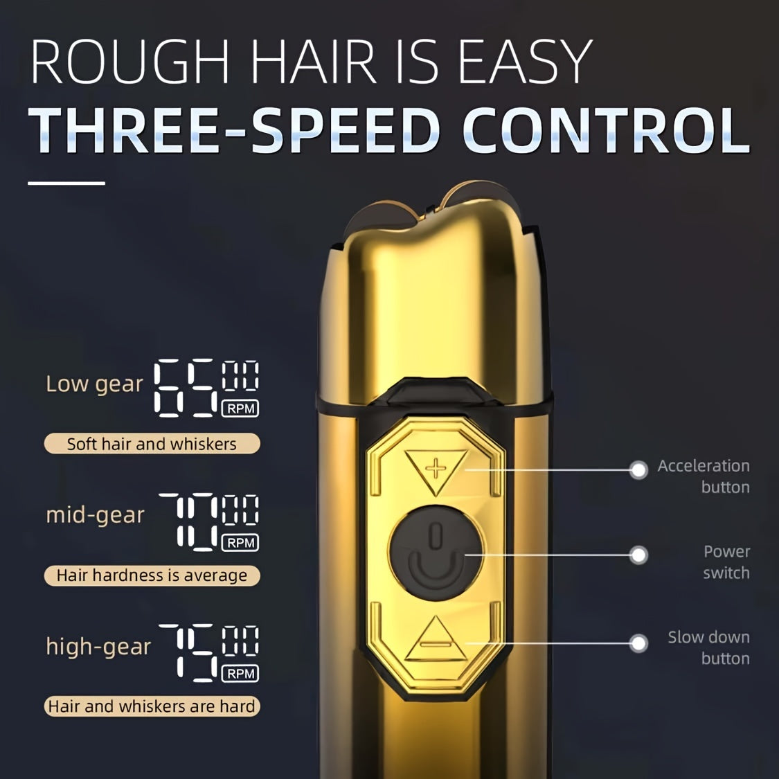 Afeitadora eléctrica multifunción con pantalla LCD, recargable, cortapelos para cabeza y afilador de barba