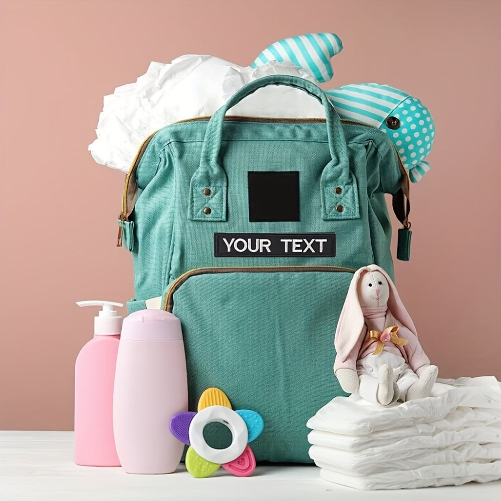 Personalized Embroidered Logo Patch with Custom Name for Clothing Jackets Hats Backpacks 10.16x2.54 cm