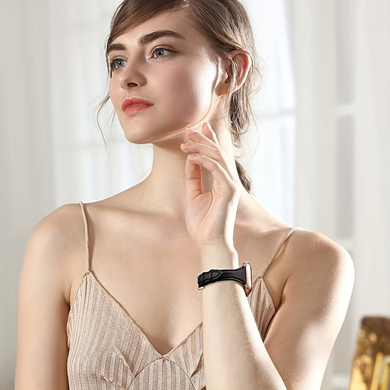 20mm ikki tomonlama kalfskinni soat taqish uchun uzuk, Galaxy Watch 4 5 6 bilan mos keladi