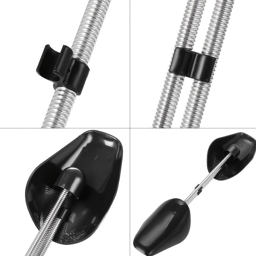 10 Pcs Adjustable Black Shoe Tree Inserts for Men Women Plastic Shoe Holders