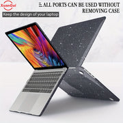 Glitter Star Waterproof Hard Shell Laptop Case for MacBook Models