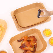 Pack of 50/100 Non-Stick Waterproof Air Fryer Parchment Paper Liners for Baking