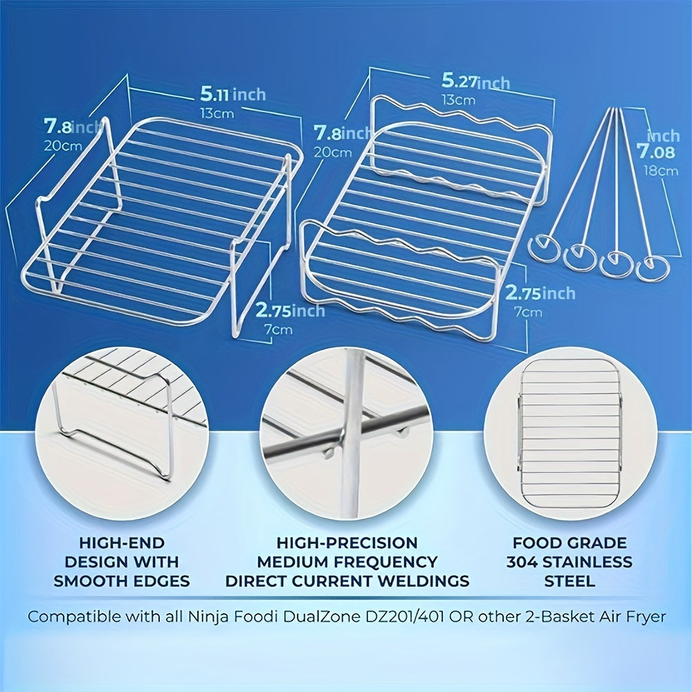 Ninja va Instant Vortex 7.6L modellari uchun 9 ta bo'lakli havo qovurish uchun aksessuarlar to'plami