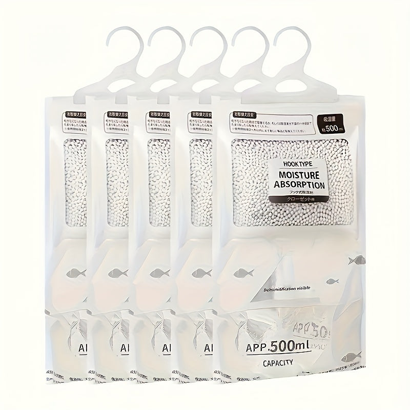 5 ta katta namlikni kamaytiruvchi sumkalar, shkaf va uyda namlikni nazorat qilish uchun