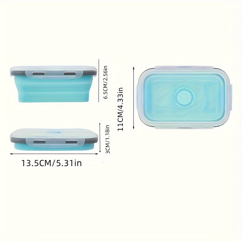 Collapsible Silicone Food Storage Containers BPA-Free Microwave Freezer Safe Kitchen Organization