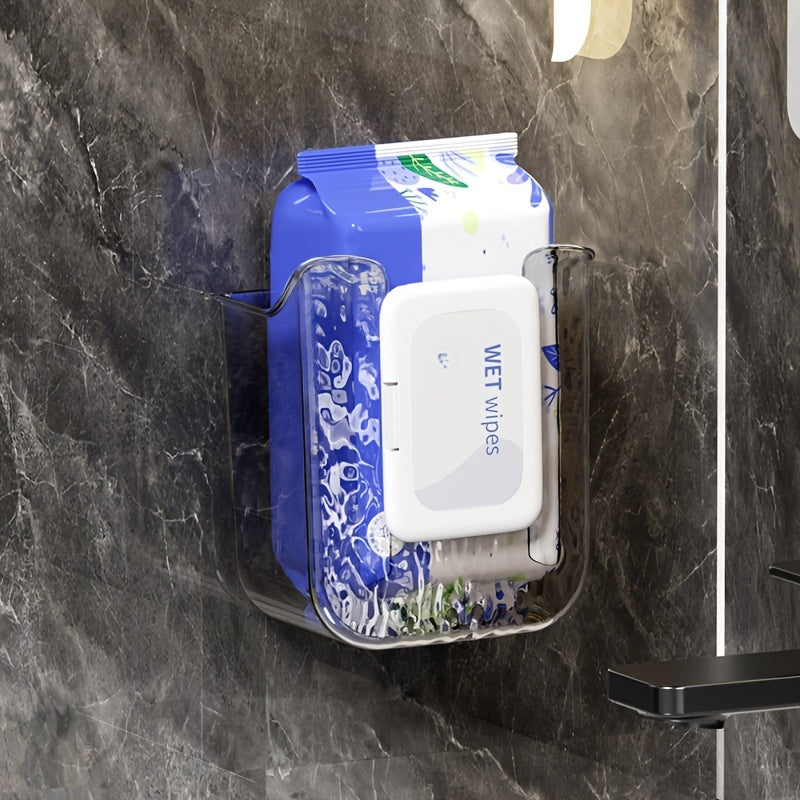 Yopishqoq o'rnatish bilan plastik mato ushlagich, devorga o'rnatiladigan nam tozalovchi vosita tarqatuvchisi va yuz sochiq saqlash joyi. Halloween va Rojdestvo davrida hammom, oshxona yoki hojatxona bezatish uchun ideal.