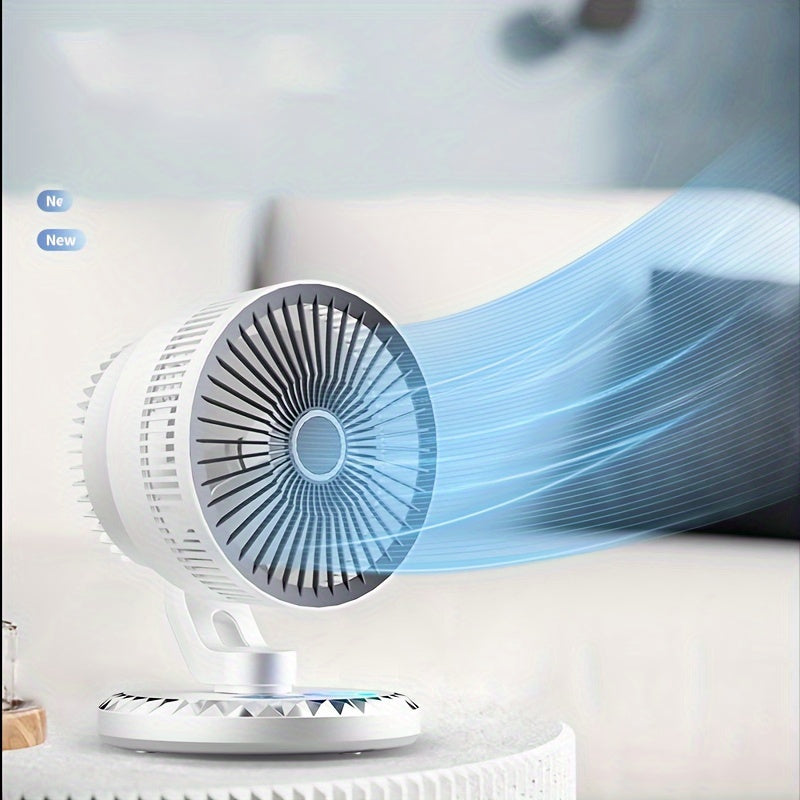 Portable USB Desktop Fan, Energy-Efficient, Adjustable Angle, Ultra-Quiet