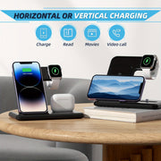 3-in-1 Wireless Charging Station for iPhone iWatch AirPods Fast Charging Dock