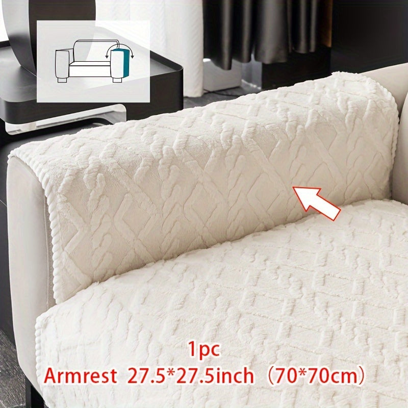 Нескользящая накидка на диван из велюра Shu, подходит для домашних животных, моется в машине, подходит для кресел и секционных диванов на 4 места