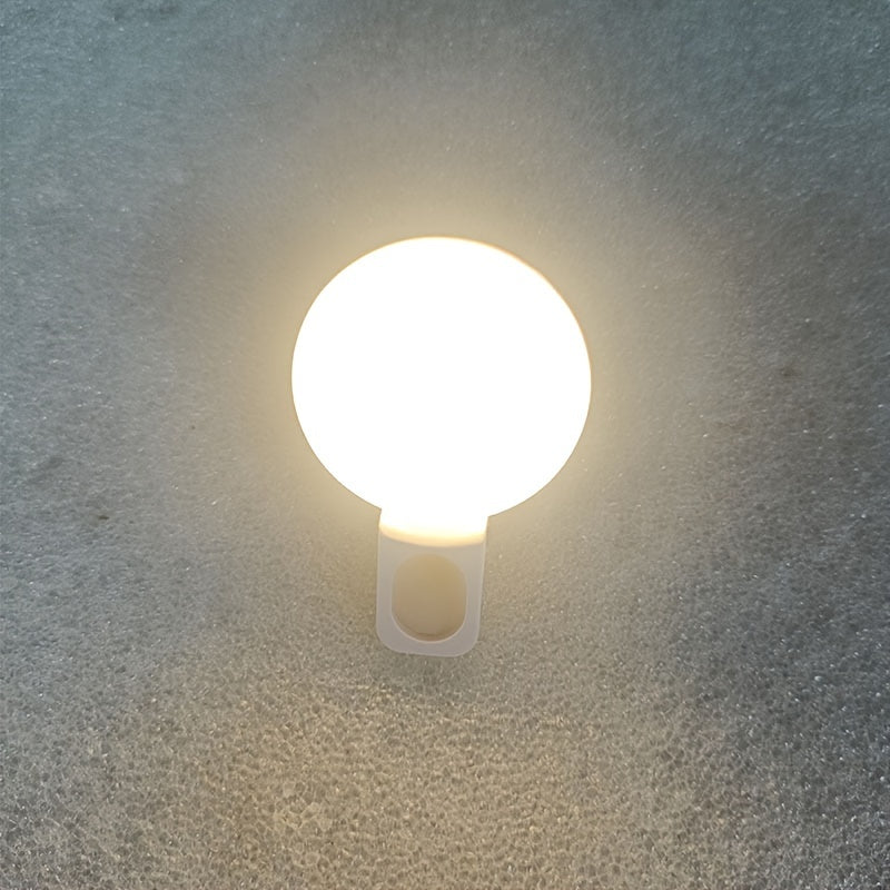 Клипсовый профессиональный светодиодный кольцевой свет с 3 цветовыми режимами для селфи на смартфоне, с теплыми и белыми световыми опциями.