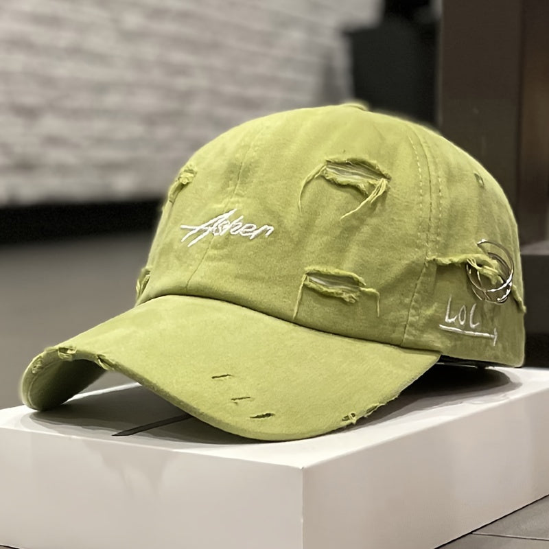 Ayollar uchun vintage uslubidagi, eskirgan yumshoq tepa beysbol shlyapasi, chiziqli hunarmandchilik va bayroq mavzusi bilan. Yengil polyester, quyoshdan himoya va moslashuvchan o'lchov. Bahor/yaz tasodifiy uslubi uchun ideal.