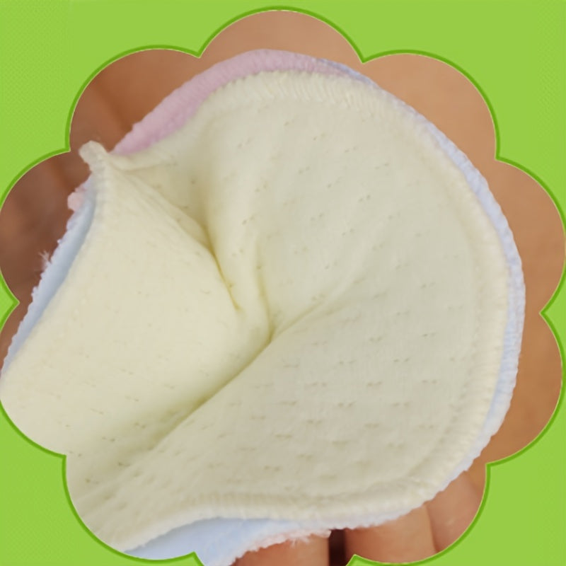 10-Pack Reusable Nursing Pads Leakproof Hypoallergenic Cotton for Travel Camping Hiking