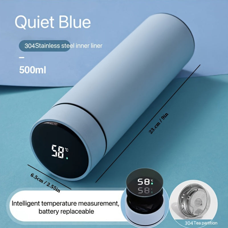 Insulated Stainless Steel Water Bottle with Tea and Water Separation for Men and Women