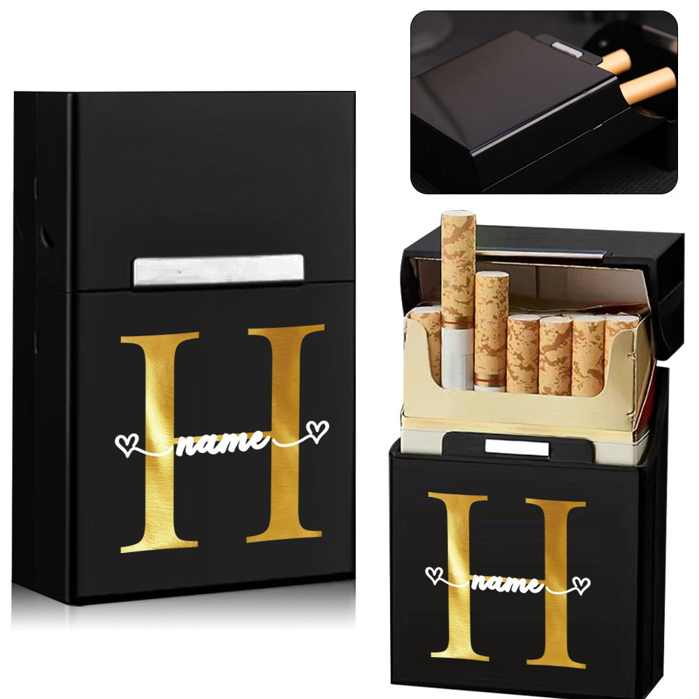 Personalized Metal Cigarette Case Water-Resistant Travel Organizer for Men