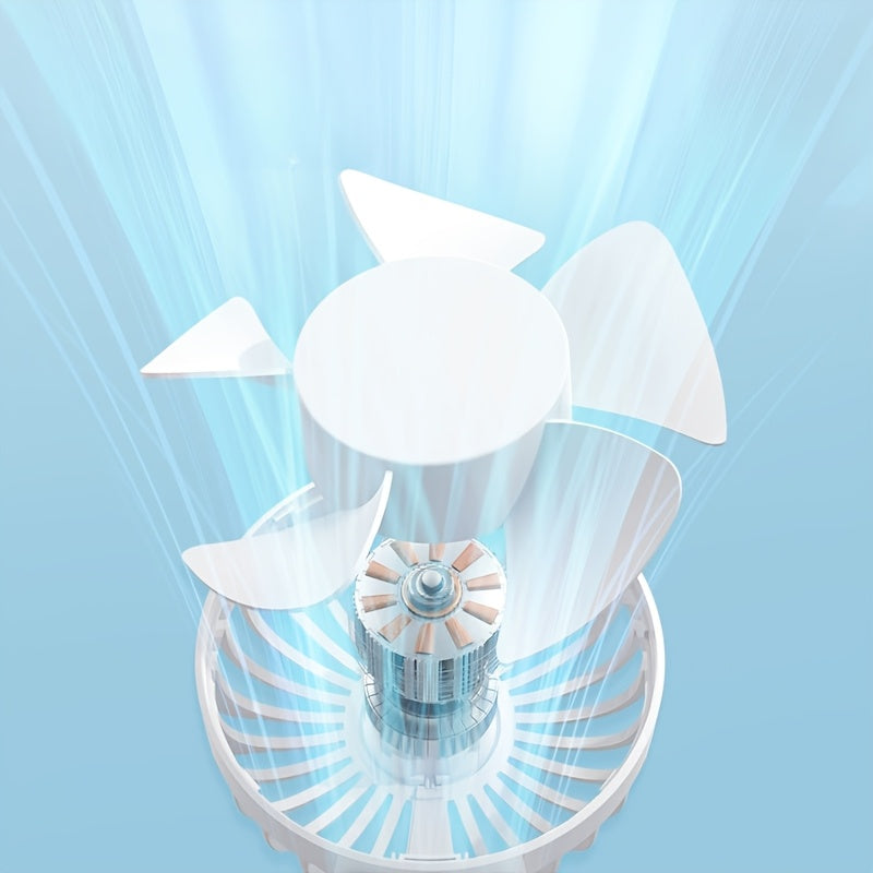 Mini Portable Cat Claw Fan with Phone Stand USB Rechargeable 5-Speed Foldable Desk Fan for Travel Camping Office Outdoor