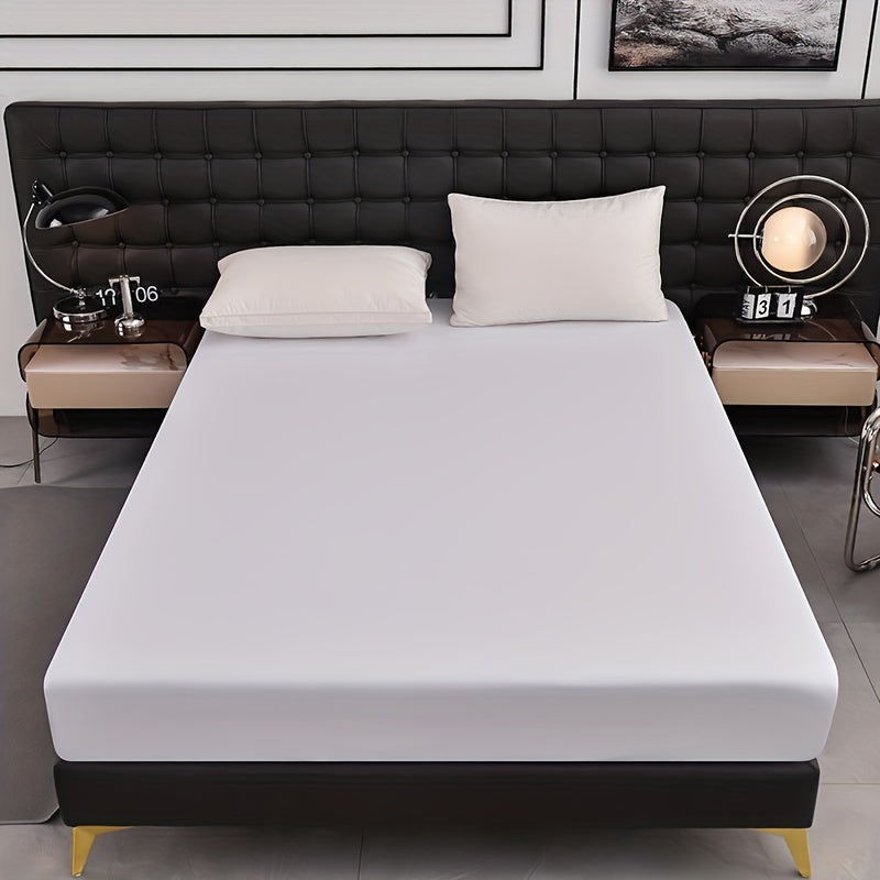 Breathable Waterproof Fitted Sheet for Bed, Deep Pocket, Comfortable Sleep