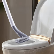 Qulay yumshoq silikondan yasalgan hojatxona cho'tkasi, uzaytirilgan tutqichi va 360° aylanishi bilan - devorga oson o'rnatiladi, batareyalar kerak emas, kir yuvish saqlash va tashkil qilish uchun ajoyib.