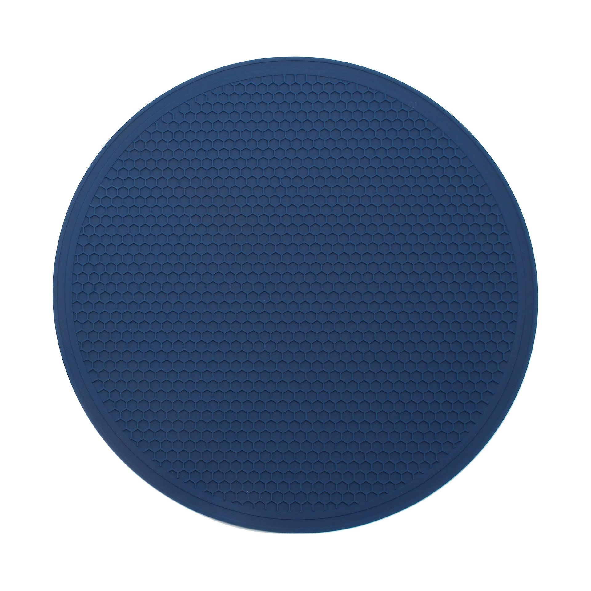 Set of 3 Round Honeycomb Silicone Placemats Non-slip Heat Insulation Table Mats