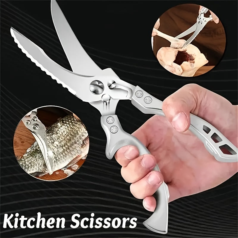 Stainless Steel Chicken Bone Scissors 10.04In Food Contact Easy to Clean