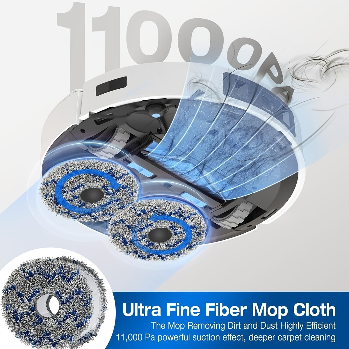 ECOVACS DEEBOT T30 Omni/DEEBOT T30 PRO Omni robot tozalagichi uchun zaxira qismlar to'plami 4 ta HEPA filtr, 4 ta mopa pad, 4 ta yon cho'tka va 4 ta chang sumkasi (jami 16 dona) ni o'z ichiga oladi.