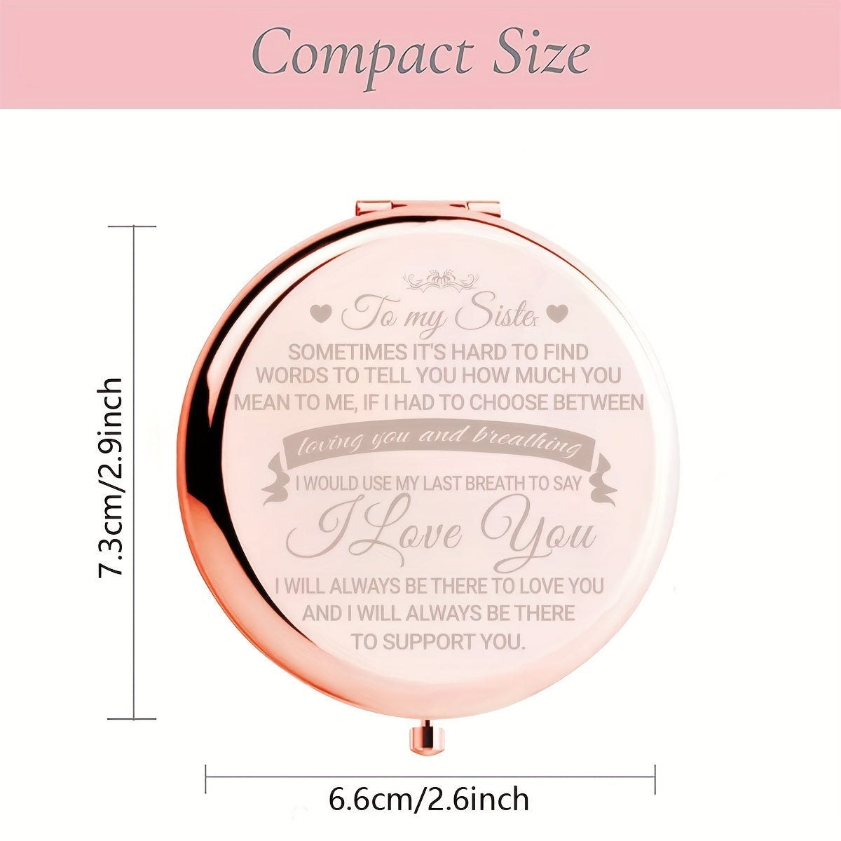 Портативный электролитический набор зеркал для макияжа с подарочной коробкой для путешествий и использования на природе