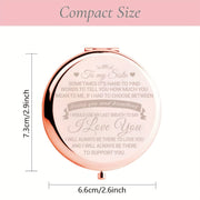 Портативный электролитический набор зеркал для макияжа с подарочной коробкой для путешествий и использования на природе