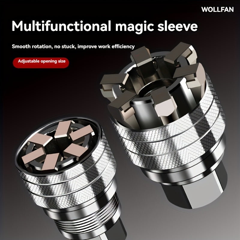 Adjustable Metal Socket Wrench for Screw and Nut Removal Professional DIY Tool