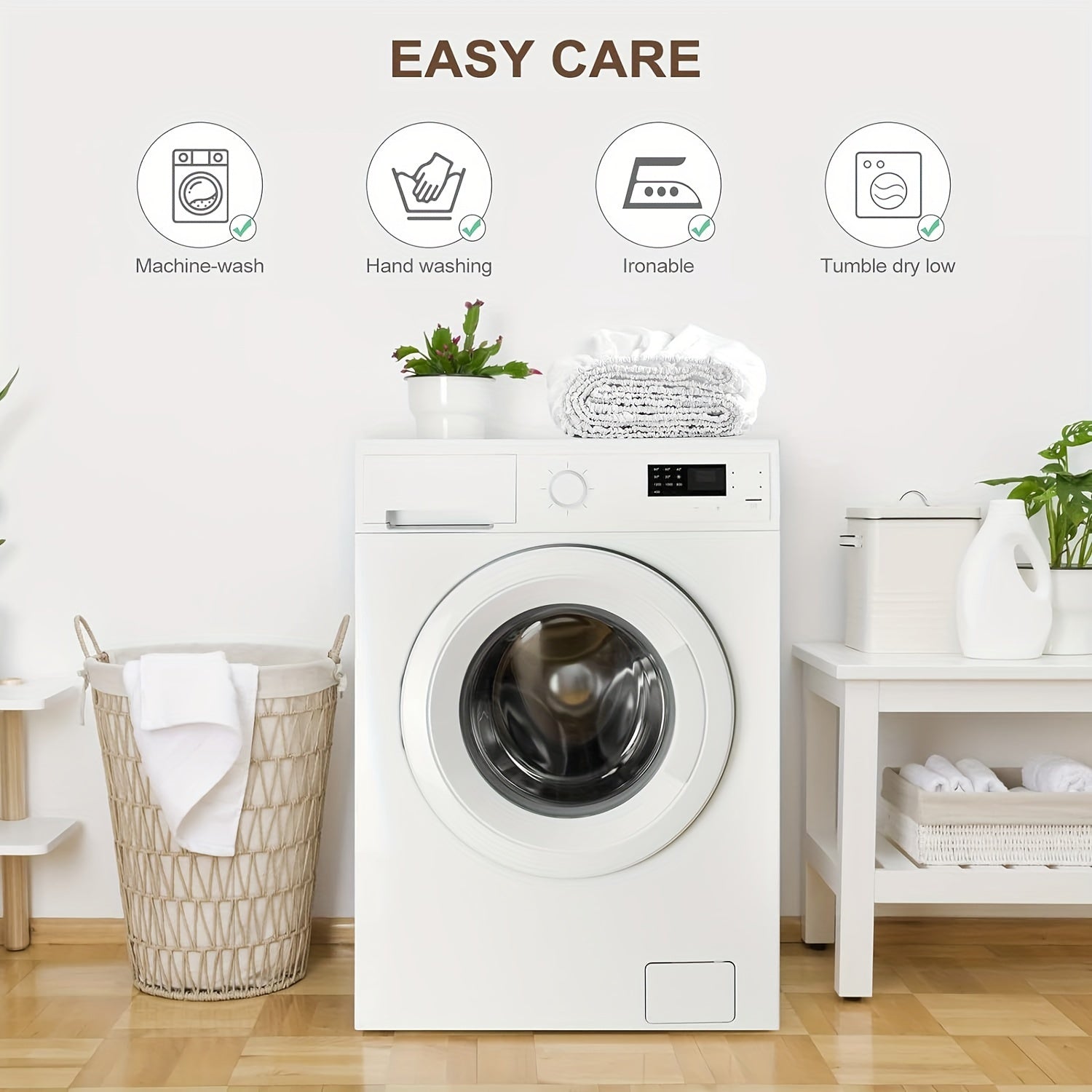 Deep Pocket Fitted Sheet Mikrotoʻlqinli, Allergensiz, Nafas oladigan, Burilishlarga chidamli, Bir rangli