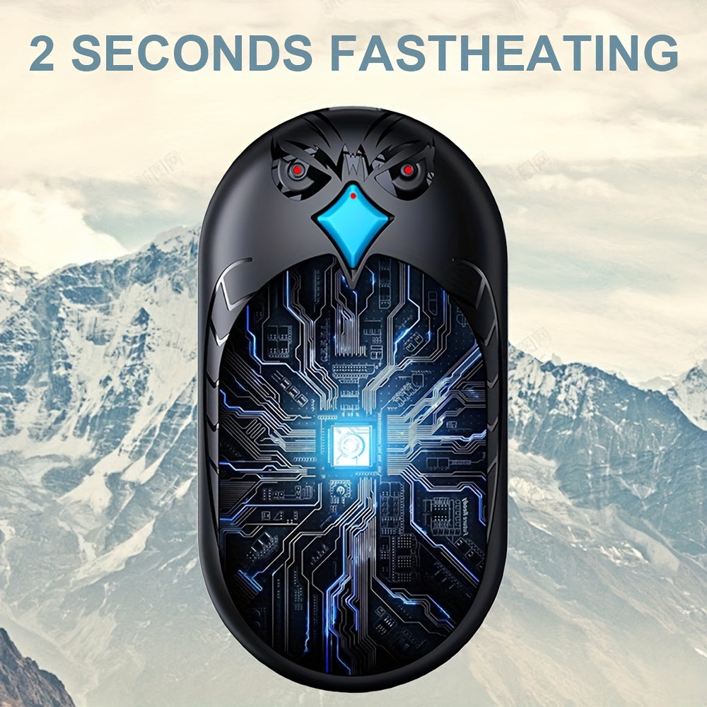 2-Piece USB Rechargeable Hand Warmers Portable Pocket Heaters Quick Charge 6000mAh